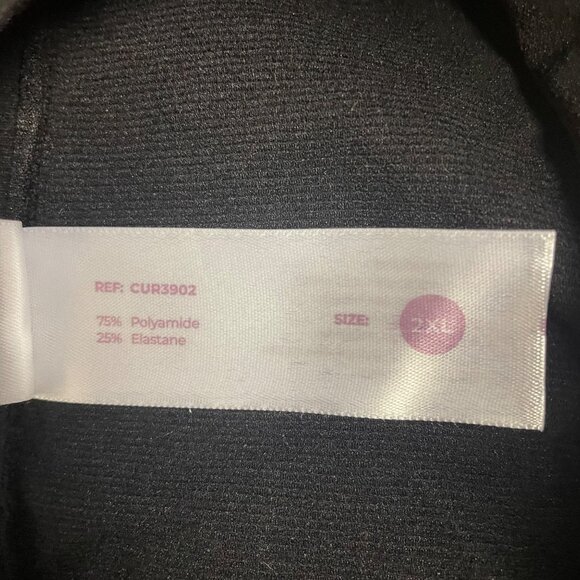 Curveez® Second Skin Thigh Slimmer Shapewear Black Sz 2XL CUR3902 - Picture 5 of 6